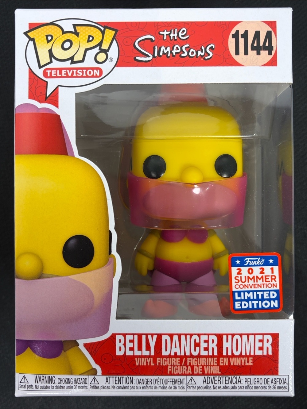 Funko Pop! The Simpsons Belly Dancer Homer #1144 2021 Summer Convention